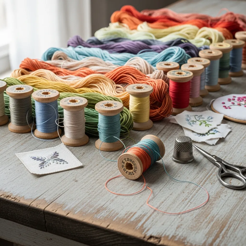 Artisanal sewing threads